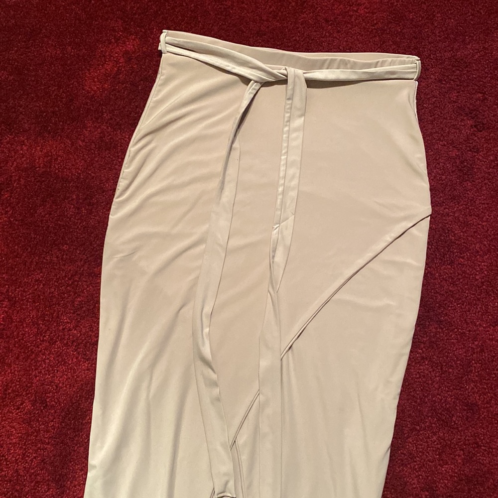 Windsor Asymmetrical Cream Skirt - Picture 3 of 10